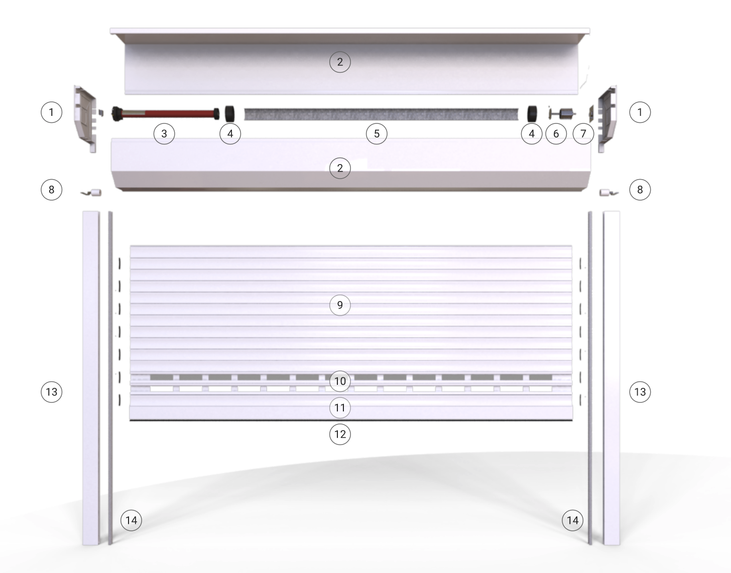Portones de Aluminio con Cajon para Proyectos Arquitectonicos