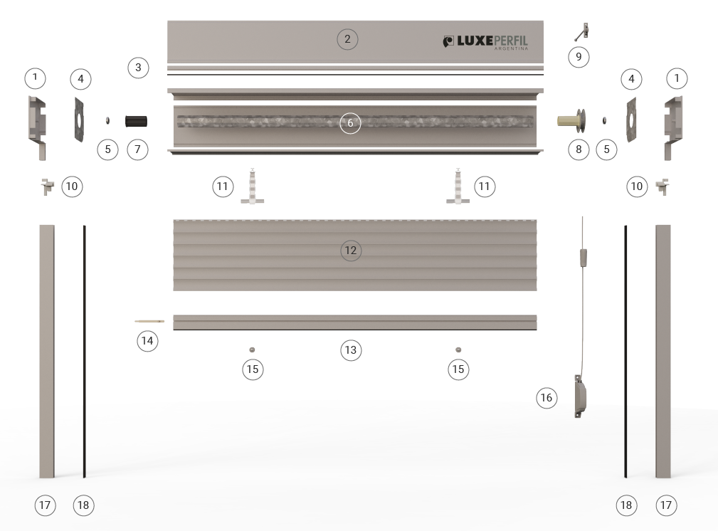 Portones de Aluminio con Cajon para Proyectos Arquitectonicos